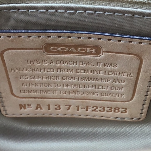 COACH Park Colorblock Yellow and White Leather Crossbody Messenger Bag - Picture 11 of 14